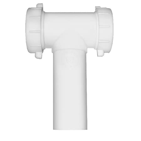 Jones Stephens 1-1/2in. White Plastic Center Outlet Tee P37006